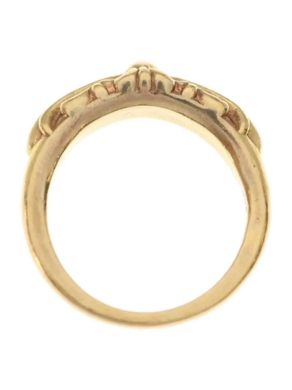 Chrome Hearts 22k Babyclsc Baby Classic Floral Black Sling Gold Ring